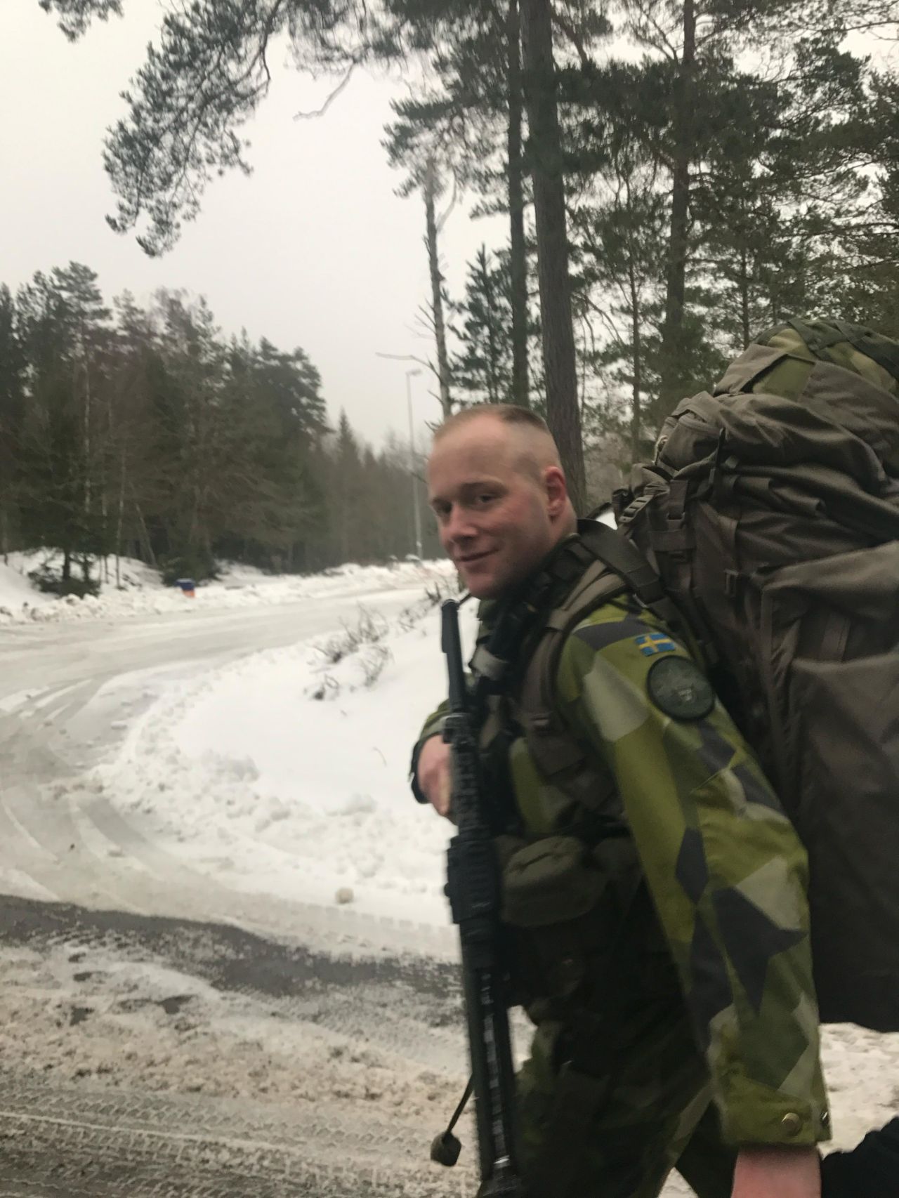 Niklas Lindahl, training nel Corpo Anfibio Svedese
